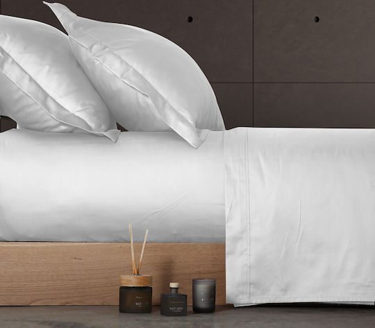 Nef-Nef Homeware Чаршаф Кралица с Ластик 160x200+35см. Elements Бял