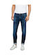 Hyperflex Anbass Men's Jeans Pants Elastic with Slim Tapered Fit Blue