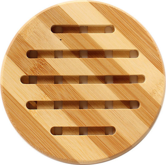 Keskor Placemat Round Bamboo Beige 15cm 1pcs Keskor Placemat Round Bamboo Beige 15cm 1pcs