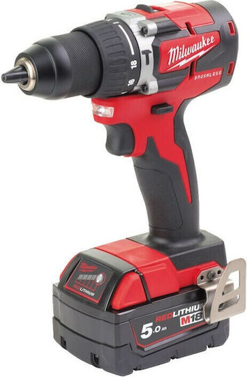 Milwaukee M18 CBLPD-502C Κρουστικό Δραπανοκατσάβιδο Μπαταρίας Brushless 18V 2x5Ah
