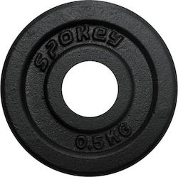 Spokey Sinis Δίσκος Μεταλλικός 1 x 0.5kg Φ29mm