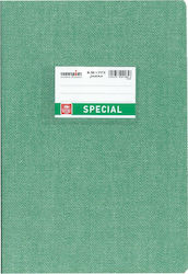 Typotrust Τετράδιο Ριγέ Β5 50 Φύλλων Special Jeans Πράσινο