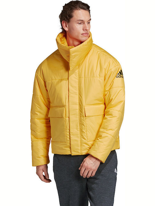 adidas Голям Baffle Мъжки Якета Puffer Жълт adidas Голям Baffle Мъжки Якета Puffer Жълт
