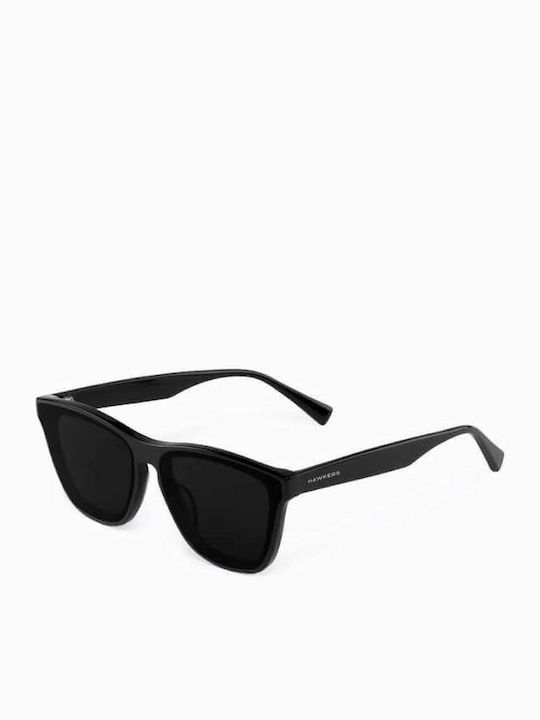 Hawkers Men's Sunglasses with Black Plastic Frame and Black Lens