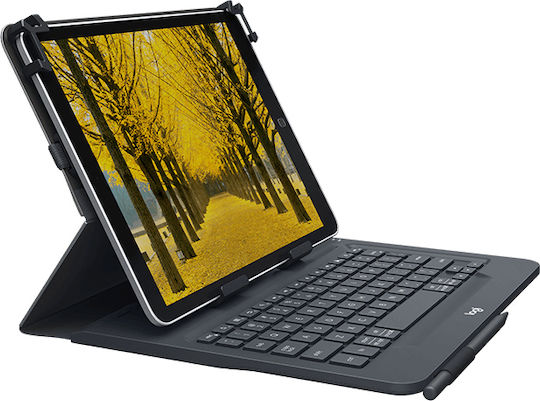 Logitech Flip Cover with Keyboard in English US Black (Universal 9-10.1")