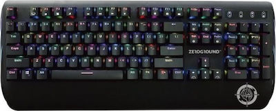 Zeroground KB-2700G Sakimo Gaming Mechanical Keyboard with Outemu Blue Switch and RGB Lighting (English US)