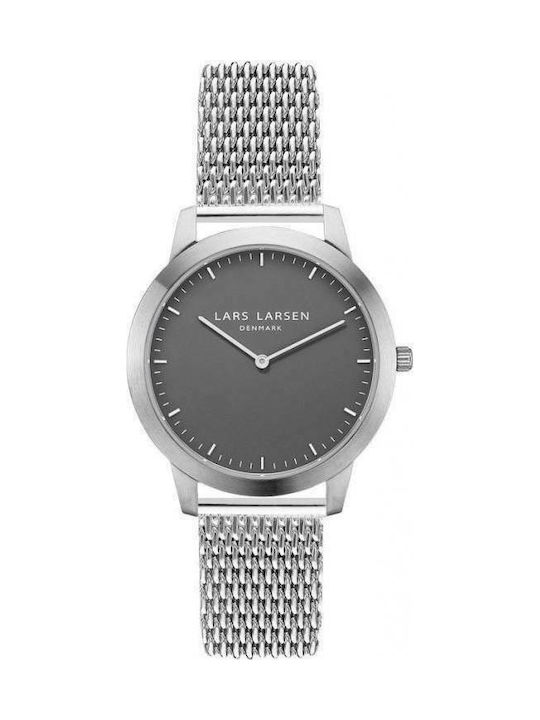 Lars Larsen Watch Battery with Silver Metal Bracelet 135SGSM