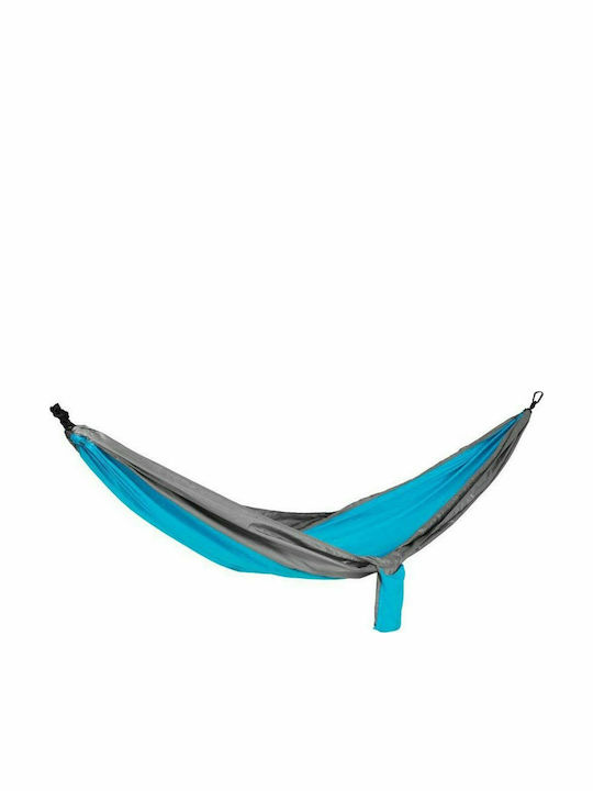 Spokey Single Hammock Blue Grey 280x140cm Spokey Single Hammock Blue Grey 280x140cm