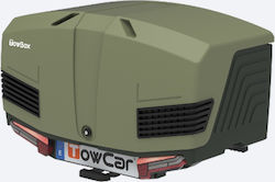 Enganches Aragon Towbox V3 Μπαγκαζιέρα Κοτσαδόρου Αυτοκινήτου με Μονό Άνοιγμα Χωρητικότητας 400lt Πράσινη