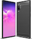 Hurtel Carbon Fiber Back Cover Silicon Negru (Galaxy Note 10+)