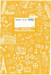 Typotrust Caiet Cu dungi B5 50 de Foi Special Doodle Galben 1buc