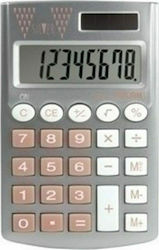 Milan 159506 Calculator Pocket 8 Digits in Silver Color