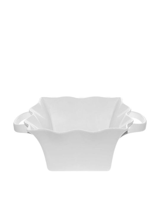 Espiel Porcelain Salad Bowl Λευκή 20x19x11cm