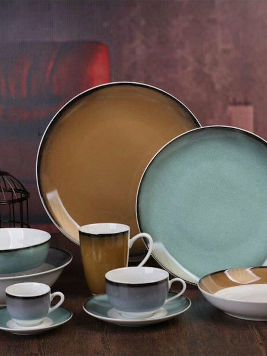 Cryspo Trio Fantastic Colorful Porcelain Dinnerware Set 25.431.40 20pcs