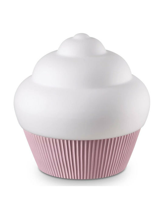 Ideal Lux Детско Декоративно Осветление Cupcake Розов 30x30x33εκ.