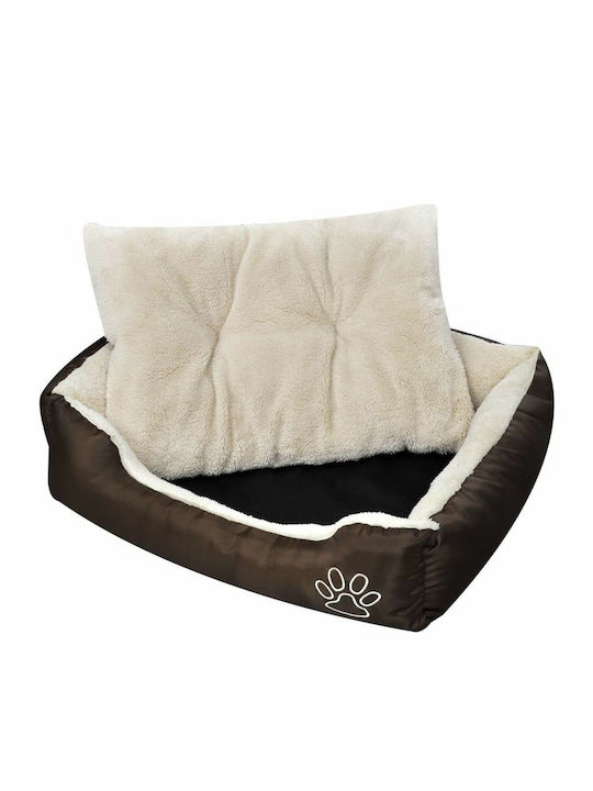 vidaXL Dog Sofa Canapea Pat Câine Maro 65x48cm. 170204