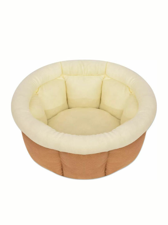 vidaXL Dog Bed Donut Dog Bed Beige 40x20cm. 170435