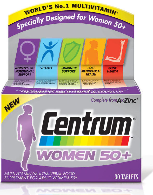 Centrum Women 50 Plus Multivitamin A to Zinc 30 Ταμπλέτες ...