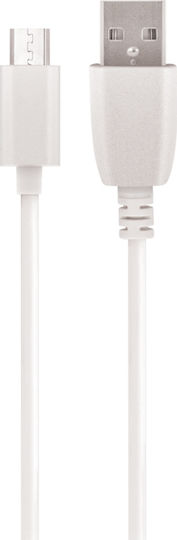 Maxlife Regular USB 2.0 to micro USB Cable Λευκό 1m MAXLIFEMICROW 1τμχ
