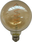 Atman LED Lampen für Fassung E27 und Form G125 Warmes Weiß 540lm Dimmbar 1Stück