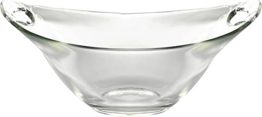 Borgonovo Set Salad Bowls Practice Cup 25, 4pcs Glass Salad Bowl With handles 33x25x13.2cm 4pcs