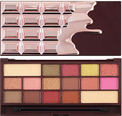 Revolution Beauty I Heart Chocolate Eye Shadow Palette in Solid Form Rose Gold 22gr