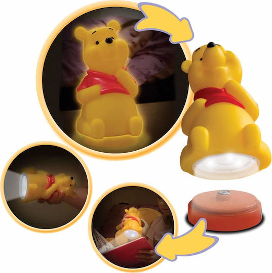 Ango LED Kinder Dekorative Lampe Winnie Pooh Orange 9.5x9x17.5εκ.