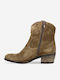Suede Women's Cowboy Boots with Medium Heel Puro