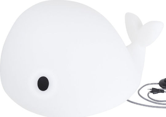 Flow Led Kids Decorative Lamp Moby with Color Changes White 48x42x68εκ.