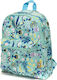 Petit Monkey Sea Jade Blue Schulranzen Rucksack Kindergarten Blau mit Flaschenhalter