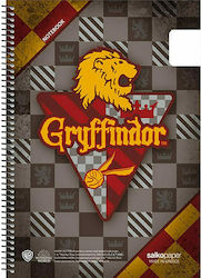 Salko Paper Spiral Notebook Ruled B5 240 Sheets 4 Subjects School Pride Harry Potter 1pcs (Μiscellaneous Designs/Colors)