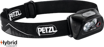 Petzl Lanternă de Cap LED Impermeabil IPX4 cu Luminozitate Maximă 350lm Actik Negru