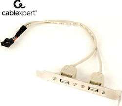 Cablexpert Suport de port Dual USB Receptacles CCUSBRECEPTACLE