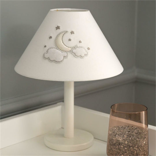 Funna Baby Детска Лампа Портатив Luna Бял 10x29x40εκ.