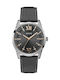 Guess Ανδρικό Ρολόι 44mm Μπαταρίας με Γκρι Δερμάτινο Λουράκι
