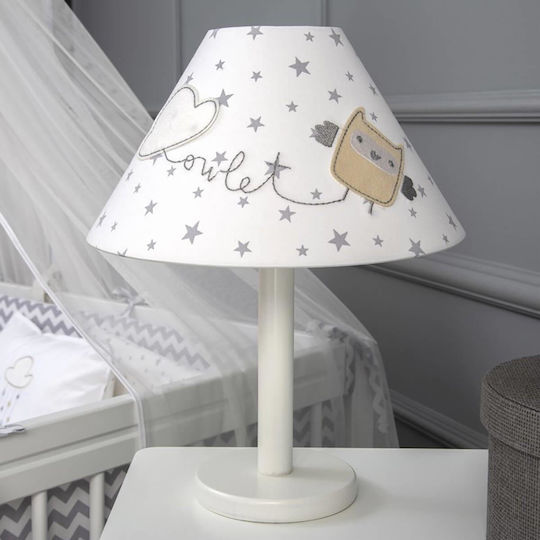 Funna Baby Kinder Nachttischlampe Owlet Weiß
