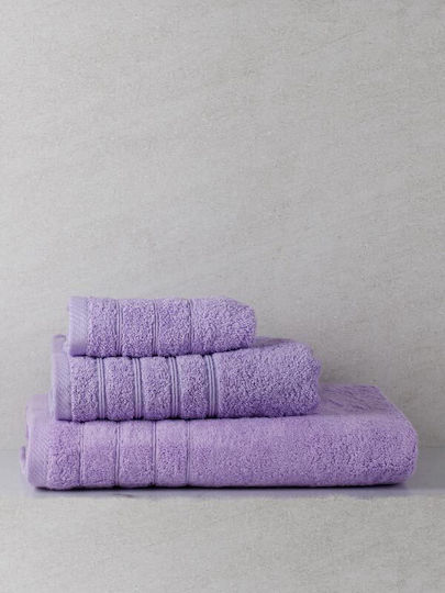 Sunshine Σετ Πετσέτες Μπάνιου 3τμχ Dory Levander Βάρους 600gr/m²