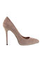 Mourtzi Suede Beige Heels