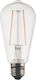 Elvhx LED-Lampe 2.5W für Fassung E27 und Form ST64 Warmes Weiß 200lm Dimmbar