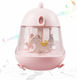 Kids Led Rotating Decorative Lamp Καρουζέλ - Cute Chick Pink 13x12x15.7cm