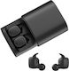 QCY T1 PRO In ear Bluetooth хендсфри Слушалки с Устойчивост на Пот и Кутийка за Зареждане Черен