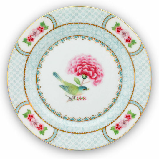 PiP Studio Blushing Birds Pastry Plate Desert made of Porcelain White with Diameter 17cm