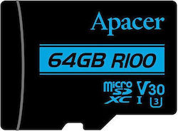 Apacer R100 SDXC 64GB Class 10 U3 V30 UHS-I