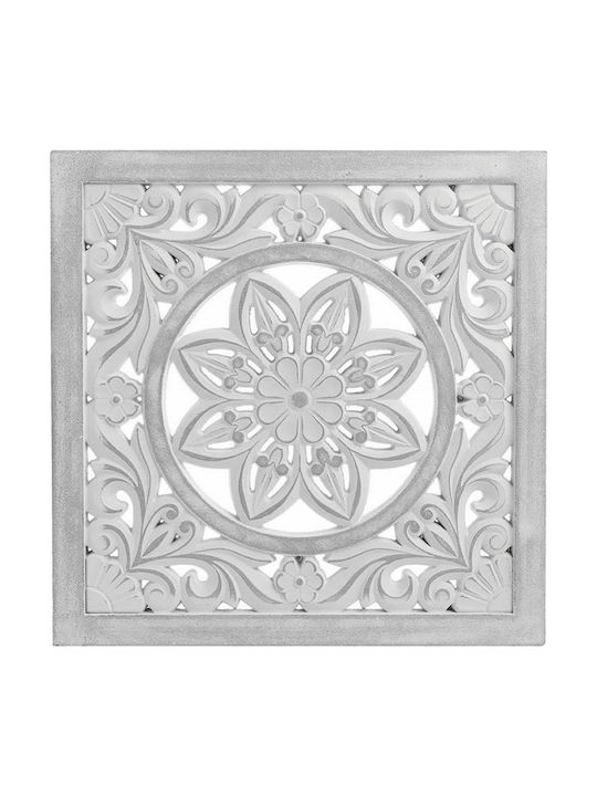 Inart Wooden Wall Ornament 39x2x39cm