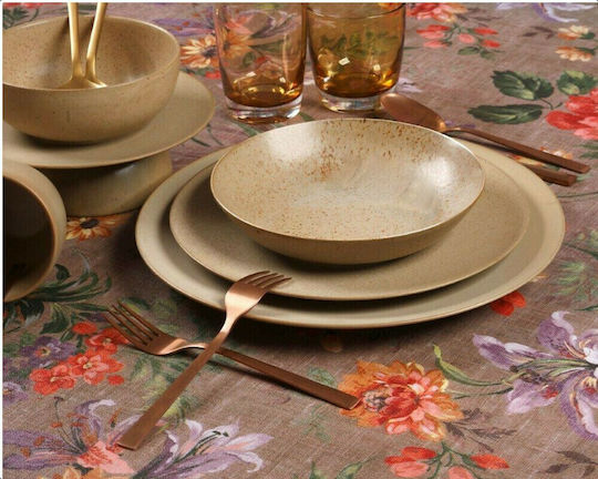 Cryspo Trio Sandy Beige Porcelain Dinnerware Set 47.500.40 20pcs