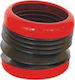 Auto Gs Car Cup Holder Harmonica 1 Position with Adhesive Tape in Red Color