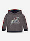 Kinder-Sweatshirt mit Kapuze und Taschen Braun