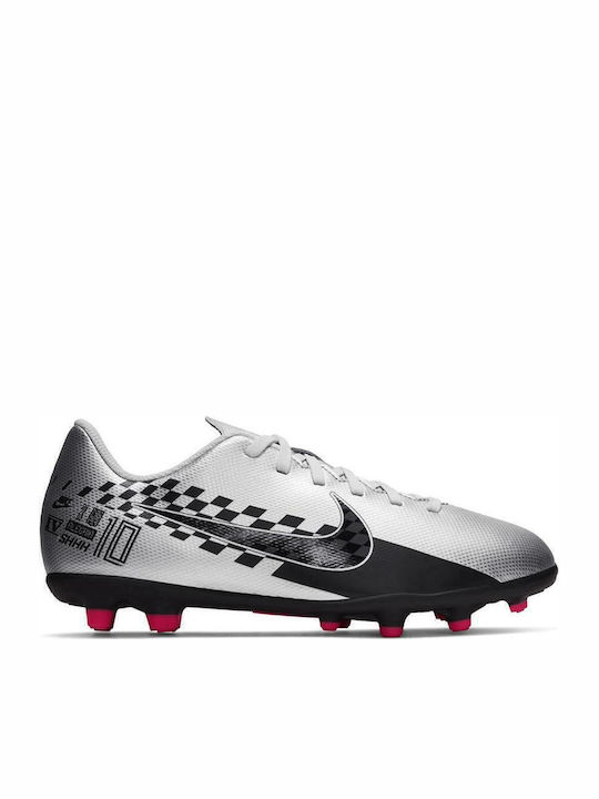 Vapor 13 Club FG/MG Παιδικά Ποδοσφαιρικά Παπούτσια με Τάπες Ασημί