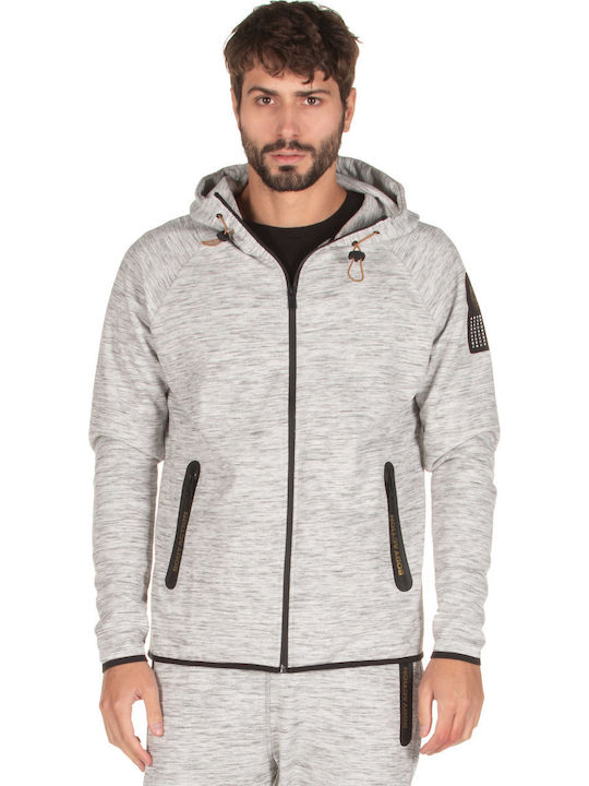 Men's Athletic Hooded Jacket White