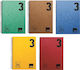 Neohart Spiral Notebook Ruled B5 90 Sheets 3 Subjects Simple 1pcs (Μiscellaneous colours)